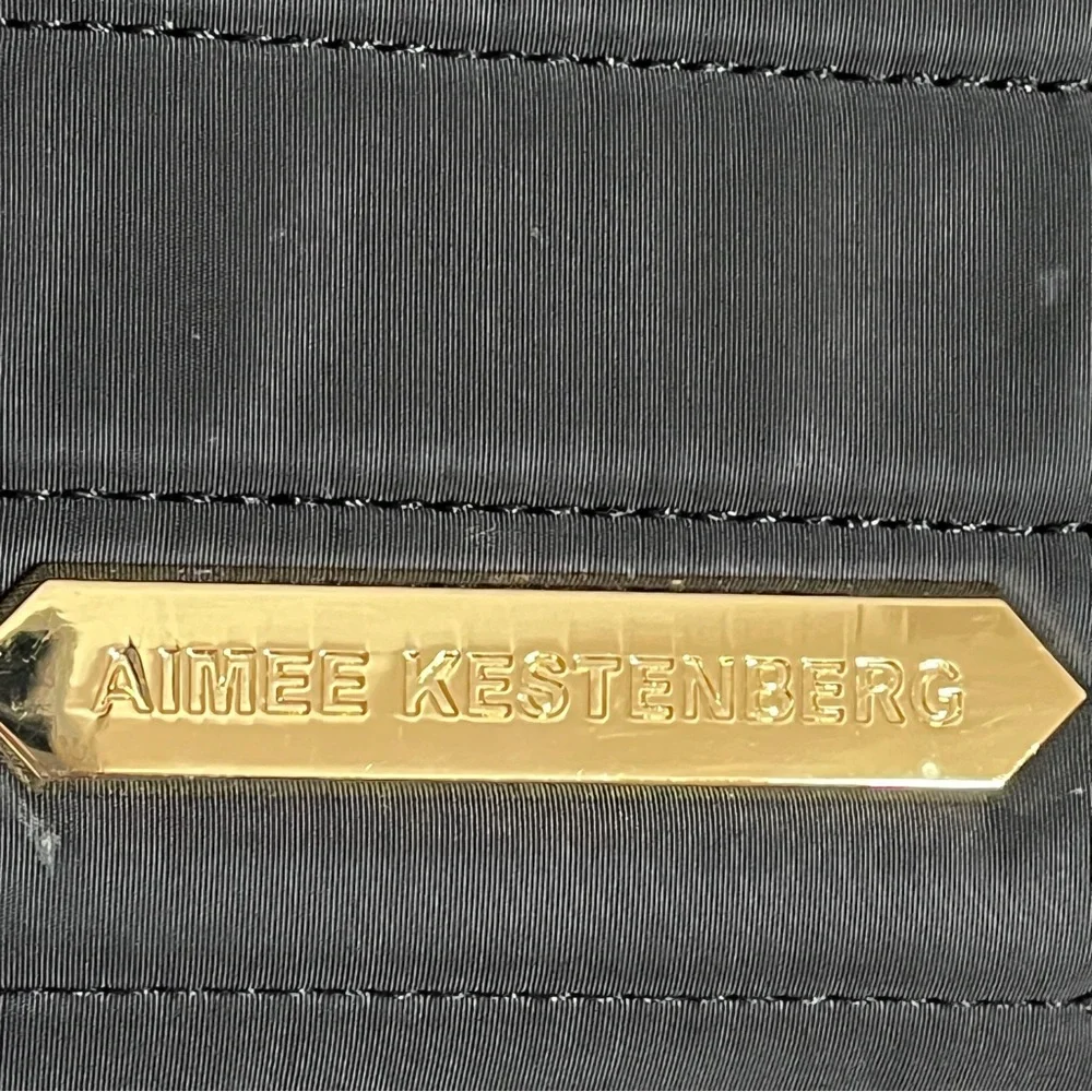 Aimee Kestenberg Black Scene Stealer Quilted Cosmetic/Make up Bag